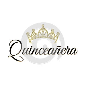 QuinceaÃÂ±era Birthday Party for Girl 15 years vector banner photo